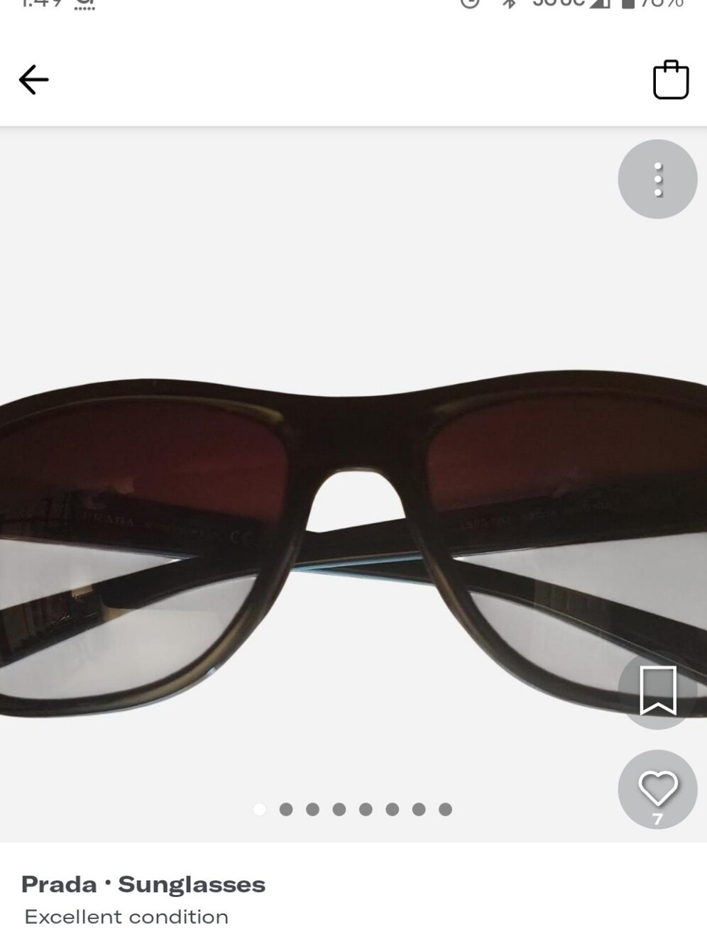 Prada Linea Rossa Oversized Brown Gradient Sunglasses